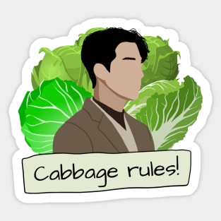 Cabbage Rules! Sticker